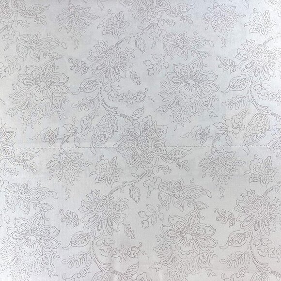 NEW Lauren Ralph Lauren Jacobean Grey White Floral Toile FULL size 4pc sheet set - Picture 2 of 3